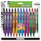 Zebra Pen Z-Grip Ballpoint Pen, Retractable, Med 1mm, Assorted Business/Artistic Ink Color, Clear Barrel, 24PK 12223 - alternate 1